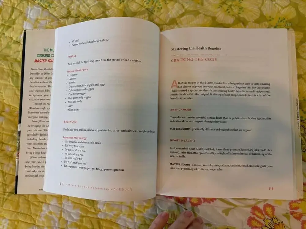 GUC The Master Your Metabolism Cookbook by Jillian Michaels
